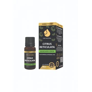 Ulei esential de mandarin verde Citrus Reticulata, 10ml, Cosmopharm