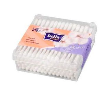 Betisoare igienice din hartie Cotton, 100 bucati, Bella Betisoare igienice din hartie Cotton, 100 bucati, Bella