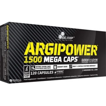 L-Arginina ArgiPower Mega Caps, 120 capsule, Olimp Sport Nutrition