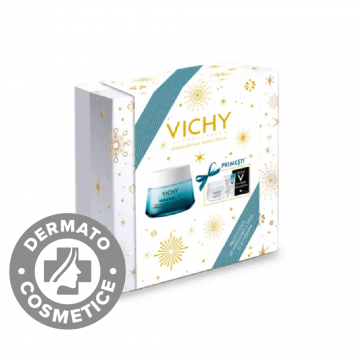 Pachet XMAS 2023 Mineral 89 Crema intens hidratanta 72h pentru toate tipurile de ten + Cadou Liftactiv Crema de noapte 15ml, Vichy