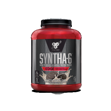 Proteine din zer + izolat proteic syntha 6 aroma Cookies & Cream , 1.73kg, BSN