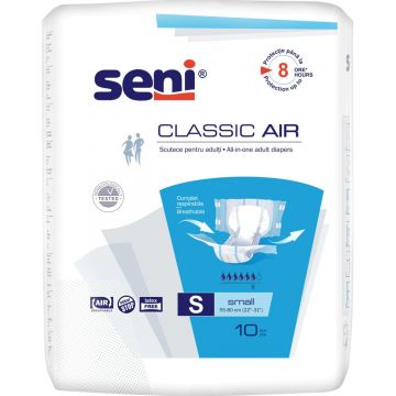 Scutece pentru adulti small Classic Air, 10 bucati, Seni Scutece pentru adulti small Classic Air, 10 bucati, Seni