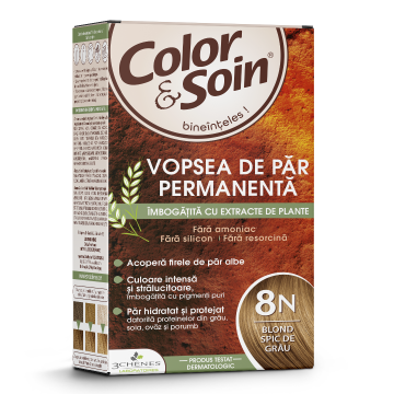 Vopsea de par blond ble 8N, Color&Soin