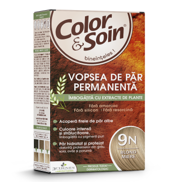 Vopsea de par blond miel 9N, Color&Soin