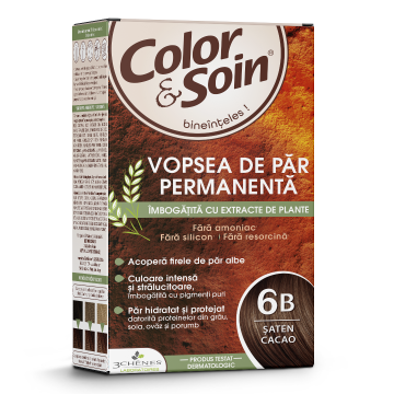 Vopsea de par marron cacao 6B, Color&Soin