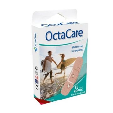 octacare plasturi waterproof 19/72mm ctx12 buc