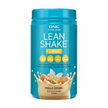 Shake proteic cu slimvance si aroma de vanilie si caramel Total Lean, 1080g, GNC