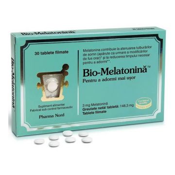 Bio-Melatonină, 30 tablete, Pharma Nord