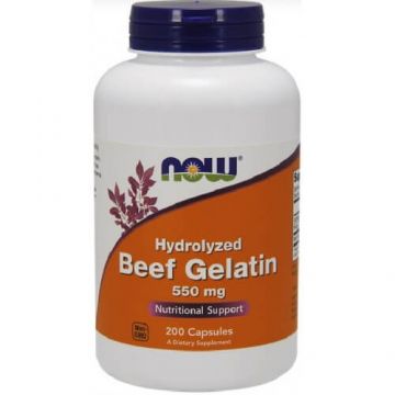 Colagen hidrolizat din Vita 550 mg x 200 capsule, Now Foods