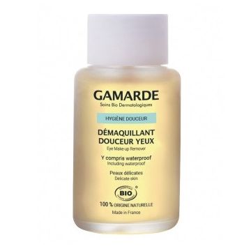 Demachiant delicat pentru ochi Gamarde (Concentratie: Demachiant ochi, Gramaj: 30 ml)