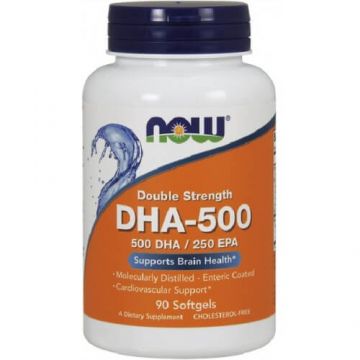 DHA-500 mg Omega 3 x 90 cps moi, Now Foods