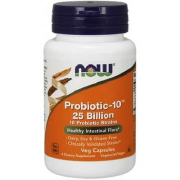 Probiotic-10 25 Billion x 30 capsule, Now Foods