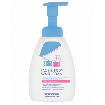 Spuma dermatologica de curatare pentru fata si corp, Sebamed Baby (Gramaj: 400 ml, Concentratie: Spuma de curatare)