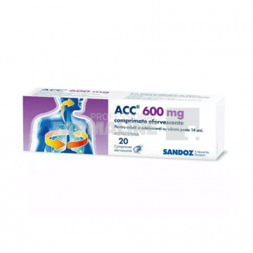 ACC 600 mg 20 comprimate efervescente