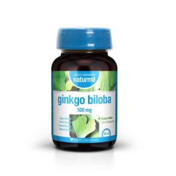 Ginkgo Biloba, 500 mg, 90 tablete, Naturmil