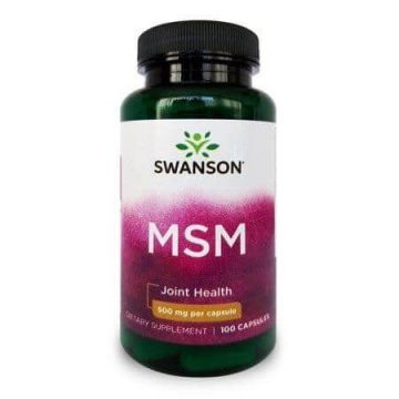 MSM 500 mg, 100 capsule, Swanson