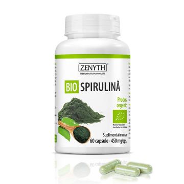 Bio Spirulina 450 mg, 60 capsule, Zenyth