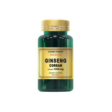 Cosmopharm Premium Ginseng Corean 1000 mg, 60 tablete