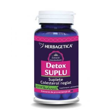 Detox suplu, 120 capsule, Herbagetica