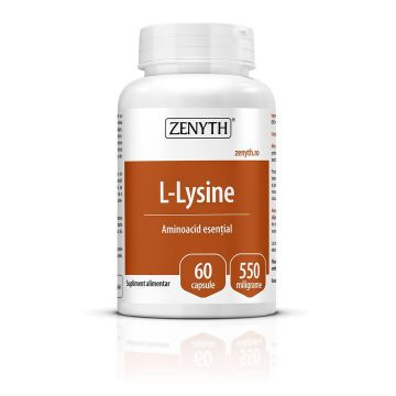 L-Lysine 550 mg, 60 capsule, Zenyth