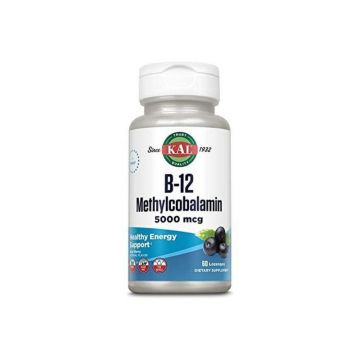 Secom B-12 Methylcobalamin 5000 mcg, 60 comprimate supt