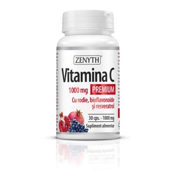Vitamina C Premium RODIE si bioflavonoide 1000 mg, 60 capsule, Zenyth
