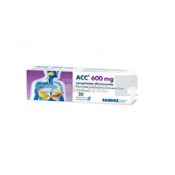 ACC 600 mg 20 comprimate efervescente
