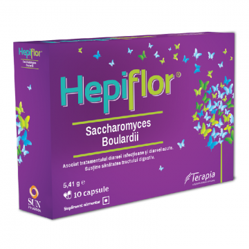 Hepiflor Saccharomyces Boulardii, 10 capsule, Terapia