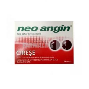 Neo Angin fara zahar cu aroma de cirese 24 pastile
