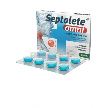 Septolete Omni Eucalipt 3 mg/1 mg 16 pastile