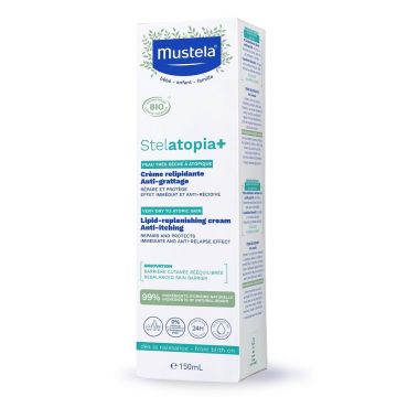 Crema de refacere a lipidelor Mustela Stelatopia+, 150 ml