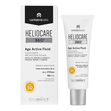 Fluid pentru protectie solara cu SPF 50 Cantabria Labs Age Active Heliocare 360, 50 ml