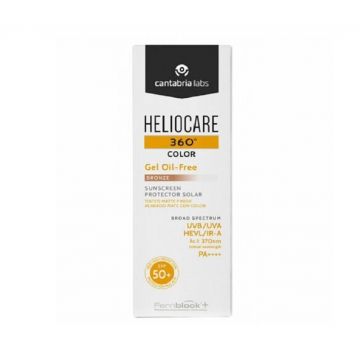 Gel pentru protectie solara cu SPF 50+ Cantabria Labs Heliocare 360 Color, 50 ml (CULOARE: Bronze)