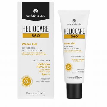 Gel protectie solara Cantabria Heliocare 360º Water Gel SPF50+, rezistent la apa, 50 ml