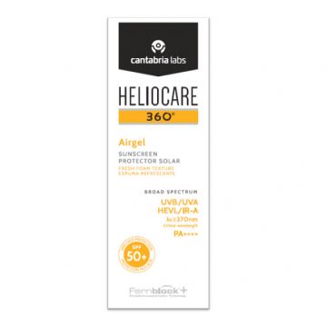 Gel protectie solara SPF 50+ Cantabria Labs Heliocare 360° Airgel, 60 ml