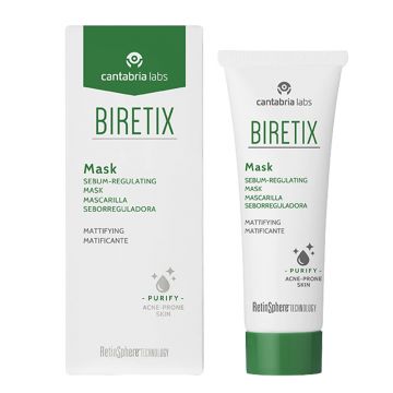 Masca pentru reglarea sebumului Cantabria Labs Biretix, 25 ml