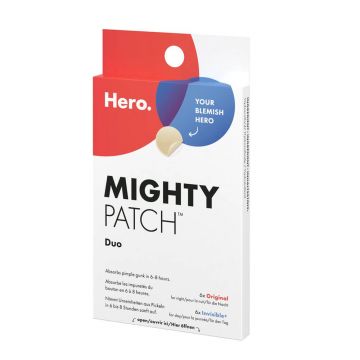 Plasturi hidrocoloidali pentru acnee Mighty Patch Duo, 12 bucati, Hero