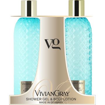 Set cadou Vivian Gray Jasmine & Patchouli, Unisex, Gel de dus, 300 ml + Lotiune de corp, 300 ml