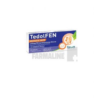 TEDOLFEN 200 mg/30 mg (vezi R05X) X 12 COMPR. FILM. 200mg/30mg MAGNAPHARM