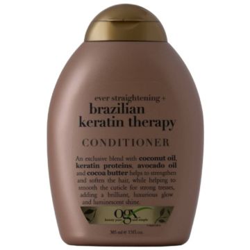 Balsam pentru netezirea parului Brazilian Keratin, 385ml, OGX