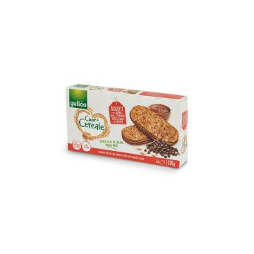 Biscuiti cu crema de ciocolata, 220g, Gullon