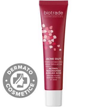 Crema triplu activa Acne Out, 30ml, Biotrade