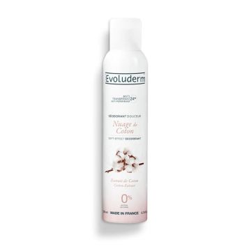 Deodorant antiperspirant 24h Nuage de Coton, 200ml, Evoluderm