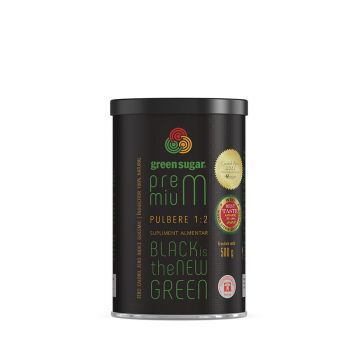 Green Sugar Premium 1:2 pulbere, 500g, Laboratoarele Remedia