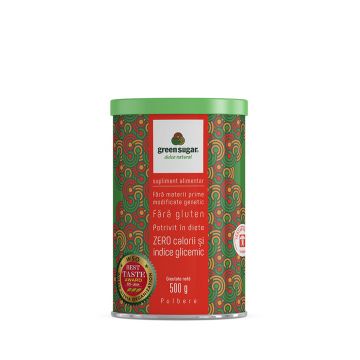 Green Sugar pulbere, 500g, Laboratoarele Remedia