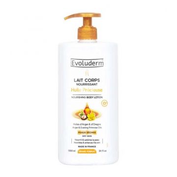 Lapte de corp reparator Huile Précieuse, 1000ml, Evoluderm