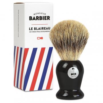 Perie de barbierit din par sintetic 100% vegan, 1 bucata, Monsieur Barbier