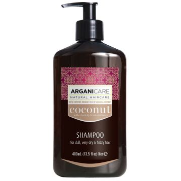 Sampon cu ulei de cocos pentru par foarte uscat si frizzy, 400ml, Arganicare