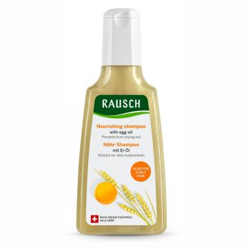 Sampon nutritiv pentru par uscat cu ulei din ou, 200ml, Rausch