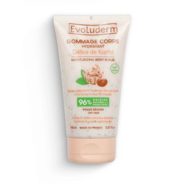 Scrub pentru corp hidratant Délice de Karité, 150ml, Evoluderm